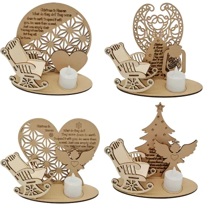 Neue Holz DIY Engel Weihnachtsbaum Urlaub Ornamente Home Geschenk Dekoration