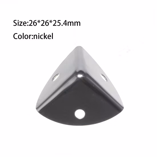 Beste Dekoration Eckenschutz Schutz Sicherheit Möbel Seitenkante Schmuck Wein Geschenk Holzkiste Eckenschutz 29*29*29mm 3 Löcher