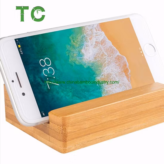 Bambus-Holz-Desktop-Soundverstärker-Zellen-Handyhalter / Telefonständer