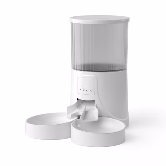 Doppelnapf, 15 Grad, Nackenschutz, Katzennapf, Hundefutterbecken, Holznapfhalter, Futterspender für Haustiere