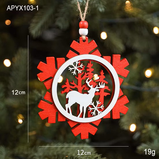 Weihnachten Holz Englisch Brief Karte Weihnachtsbaum Brief Karte Anhänger Alter Mann Elch Brief Karte Weihnachtsdekorationen