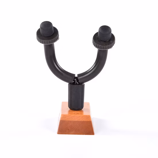 Fabrik-OEM-Gitarren-Kits, tragbarer hölzerner Gitarrenhalter, Metall-Gummi-Gitarrenaufhänger, zusammenklappbarer Gitarrenhaken für Violine/Ukulele/Akustik-/Klassik-/E-Bassgitarren
