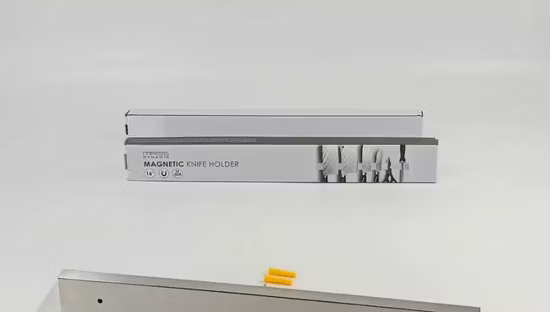 Lagerung Küche Magnetische Walnuss Holz Block Blöcke Set Edelstahl Sets Messer Schublade Organizer Streifen Rack Messer Halter