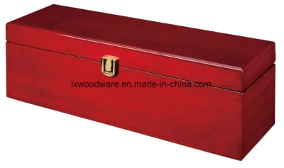 Palisander-Klavierlack-Geschenkbox aus Holz für Weinverpackungen/Präsentationen mit Werkzeug